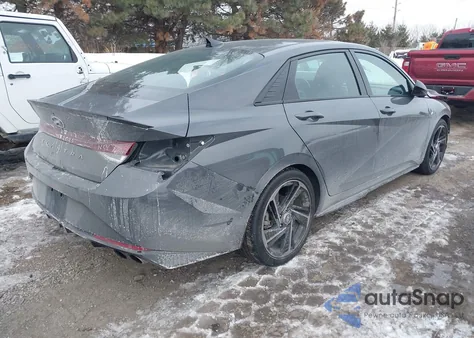 2023 Hyundai Elantra N Line z USA, uszkodzony, nr VIN KMHLR4AFXPU619829